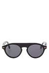 Tom Ford Sunglasses made of metal and plastic, black, for men - fantasy shape of the Frame. UV protection. plastic, metal. Country of manufacture: Italy. Care: specialized cleaning - photo 1