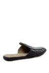 Crocodile leather slippers black for men Tardini - logo, textured leather. leather interior. 100% crocodile skin. polyurethane. Country of manufacture: Italy. Care: specialized cleaning - photo 4