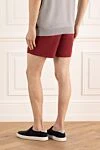 Men's polyester beach shorts, burgundy Brunello Cucinelli - 100% polyester. Closure: drawstring. two side, one back. Country of manufacture: Italy. Care: specialized cleaning - photo 4