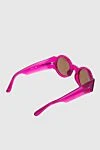 Women's sunglasses pink Dries Van Noten - Logo. UV protection. acetate. Brown. Country of manufacture: Italy. Care: specialized cleaning - photo 4