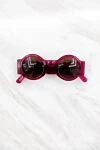 Women's sunglasses pink Dries Van Noten - Logo. UV protection. acetate. Brown. Country of manufacture: Italy. Care: specialized cleaning - photo 6