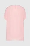 Edward Achour Paris Women's blouse with a lips pattern pink - lips pattern, short sleeve. 100% polyester. Country of manufacture: Italy. Care: specialized cleaning - photo 5