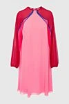 Giamba Pink polyester dress for women - zipper. contrasting sleeves. 100% polyester. Country of manufacture: Italy. Care: specialized cleaning - photo 1