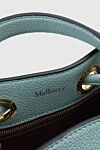 Mulberry Сумка зі шкіри блакитна жіноча - позолочена пряжка. 100% шкіра. блискавка. Країна виробник: Англия. Догляд: спеціалізоване чищення - фото 5