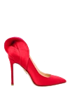 Charlotte Olympia Red shoes for women - weaving. viscose, silk, leather. Heel height: 12 centimeters. Country of manufacture: Italy. Care: specialized cleaning - photo 1