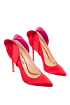 Charlotte Olympia Red shoes for women - weaving. viscose, silk, leather. Heel height: 12 centimeters. Country of manufacture: Italy. Care: specialized cleaning - photo 3