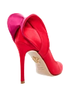 Red shoes for women Charlotte Olympia - weaving. viscose, silk, leather. Heel height: 12 centimeters. Country of manufacture: Italy. Care: specialized cleaning - photo 4