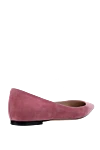 Classic women's pink suede shoes Nina Ricci - suede. Heel height: 2 centimeters. Country of manufacture: Italy. Care: specialized cleaning - photo 4