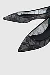 Nina Ricci Shoes for women black with lace - lace. textile. Heel height: 2 centimeters. Country of manufacture: Italy. Care: specialized cleaning - photo 5