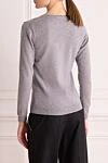 Grey cashmere womens jumper with a V-neckline Casheart - V-neck. 100% cashmere. Country of manufacture: Italy. Care: specialized cleaning - photo 4