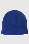 Casheart Blue cashmere hat for men - Lapel. 100% cashmere. Country of manufacture: Italy. Care: specialized cleaning - photo 1