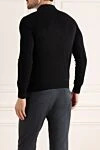 Cotton long sleeve polo black for men Malo - Long sleeve. 100% cotton. Buttons. Country of manufacture: Italy. Care: specialized cleaning - photo 4