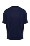 Malo Cotton short sleeve jumper blue for men - Short sleeve. 100% cotton. Country of manufacture: Italy. Care: specialized cleaning - photo 5