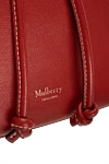 Red leather bag for women Mulberry - Decoration: gold-plated buckle, logo. leather. drawstring. Country of manufacture: Italy. Care: specialized cleaning - photo 6