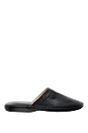 Tardini Alligator leather slippers black for men - textured leather. leather interior. 100% alligator skin. polyurethane. Country of manufacture: Italy. Care: specialized cleaning - photo 1