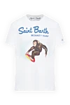 MC2 Saint Barth White cotton T-shirt for men - print. 100% cotton. Country of manufacture: Italy. Care: specialized cleaning - photo 1