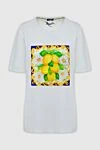 FeFe Women's cotton white t-shirt with lemons print - picture print. 100% cotton. Country of manufacture: Italy. Care: specialized cleaning - photo 1