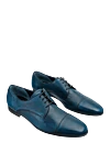 Barrett Blue leather men's shoes - Textured leather. 100% leather. Lace-up. Interior: Leather. Insole: Leather. Heel height: 2cm. Outsole: Other materials. Country of manufacture: Italy. Care: specialized cleaning - photo 3