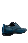 Blue leather men's shoes Barrett - Textured leather. 100% leather. Lace-up. Interior: Leather. Insole: Leather. Heel height: 2cm. Outsole: Other materials. Country of manufacture: Italy. Care: specialized cleaning - photo 4