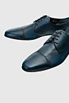 Barrett Blue leather men's shoes - Textured leather. 100% leather. Lace-up. Interior: Leather. Insole: Leather. Heel height: 2cm. Outsole: Other materials. Country of manufacture: Italy. Care: specialized cleaning - photo 5