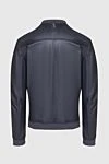 Leather jacket gray for men Billionaire - Brand Emblem. 100% leather. Closure: Zipper. Two zippered side pockets. Country of manufacture: Italy. Care: specialized cleaning - photo 6