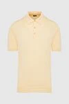 Kiton Cotton polo yellow for men - 100% cotton. Buttons. Country of manufacture: Italy. Care: specialized cleaning - photo 1