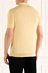 Cotton polo yellow for men Kiton - 100% cotton. Buttons. Country of manufacture: Italy. Care: specialized cleaning - photo 4