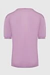 Short sleeve jumper in silk and cotton pink for men Cesare di Napoli - Short sleeve. 55% silk, 45% cotton. Country of manufacture: Italy. Care: specialized cleaning - photo 6