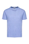 Orian Blue cotton T-shirt for men - 100% cotton. Country of manufacture: Italy. Care: specialized cleaning - photo 1