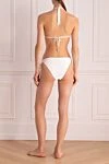 White women's two-piece swimsuit made of polyamide and elastane Peserico - 73% polyamide, 27% elastane. Closure: ties. Country of manufacture: Italy. Care: specialized cleaning - photo 4