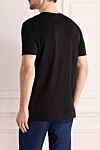 Black cotton T-shirt for men Tombolini - 100% cotton. Country of manufacture: Italy. Care: specialized cleaning - photo 4