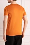 Cotton T-shirt orange for men Cesare di Napoli - animal print. 100% cotton. Country of manufacture: Italy. Care: specialized cleaning - photo 4