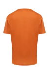 Cotton T-shirt orange for men Cesare di Napoli - animal print. 100% cotton. Country of manufacture: Italy. Care: specialized cleaning - photo 6