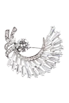 Annabella Gray metal Brooch for women - crystals. 100% metal. Country of manufacture: Italy. Care: specialized cleaning - photo 1