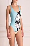 MC2 Saint Barth Swimsuit made of polyamide and elastane blue for women - Mickey Mouse print. 90% polyamide, 10% elastane. Country of manufacture: Italy. Care: specialized cleaning - photo 3