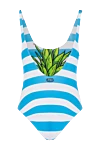 Swimsuit made of polyamide and elastane blue for women MC2 Saint Barth - stripe pattern. 90% polyamide, 10% elastane. Country of manufacture: Italy. Care: specialized cleaning - photo 6