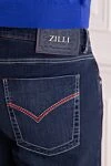 Zilli Blue jeans for men - contrasting seams. 87% cotton, 11% polyester, 2% elastane. buttons, zipper. three front pockets, two back pockets. Country of manufacture: Italy. Care: specialized cleaning - photo 5