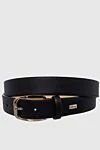 Brioni Black leather belt for men - 100% leather. Size: Width 4cm. Buckle. Country of manufacture: Italy. Care: specialized cleaning - photo 1