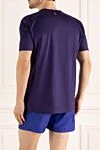 Billionaire Purple cotton T-shirt for men - logo embroidery. 100% cotton. Country of manufacture: Italy. Care: specialized cleaning - photo 3