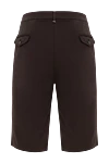 Brown cotton and silk shorts for men Zilli - 94% cotton, 4% silk, 2% elastane. Fastener: zipper, button. Three side pockets, two back pockets. Country of manufacture: Italy. Care: specialized cleaning - photo 6