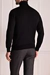Гольф из кашемира и шерсти мужской черный Gucci - 100% шерсть. Страна производитель: Италия. Уход: специализированная чистка - фото 4