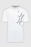 Billionaire White cotton T-shirt for men - logo print. 100% cotton. Country of manufacture: Italy. Care: specialized cleaning - photo 1