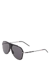 Dior Black men's metal and plastic sunglasses for sun protection - fantasy shape of the Frame. UV protection, scratch protection, case included. plastic, metal. Country of manufacture: Italy. Care: specialized cleaning - photo 3