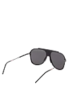 Black men's metal and plastic sunglasses for sun protection Dior - fantasy shape of the Frame. UV protection, scratch protection, case included. plastic, metal. Country of manufacture: Italy. Care: specialized cleaning - photo 4