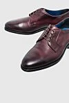 Cesare di Napoli Shoes for men made of leather burgundy - 100% leather. Lace-up. Interior: Leather. Insole: Leather. Heel height: 2cm. Outsole: Other materials. Country of manufacture: Italy. Care: specialized cleaning - photo 5