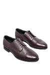 Cesare di Napoli Shoes for men made of leather burgundy - Perforation. 100% leather. Lace-up. Interior trim: Fur. Insole: Leather. Heel height: 3cm. Outsole: Other materials. Country of manufacture: Italy. Care: specialized cleaning - photo 3