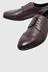 Cesare di Napoli Shoes for men made of leather burgundy - Perforation. 100% leather. Lace-up. Interior trim: Fur. Insole: Leather. Heel height: 3cm. Outsole: Other materials. Country of manufacture: Italy. Care: specialized cleaning - photo 5