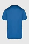 Blue cotton T-shirt for men Bilancioni - logo print. 100% cotton. Country of manufacture: Italy. Care: specialized cleaning - photo 6