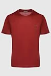 Bilancioni Men's burgundy cotton T-shirt - logo print. 100% cotton. Country of manufacture: Italy. Care: specialized cleaning - photo 1