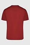 Men's burgundy cotton T-shirt Bilancioni - logo print. 100% cotton. Country of manufacture: Italy. Care: specialized cleaning - photo 6